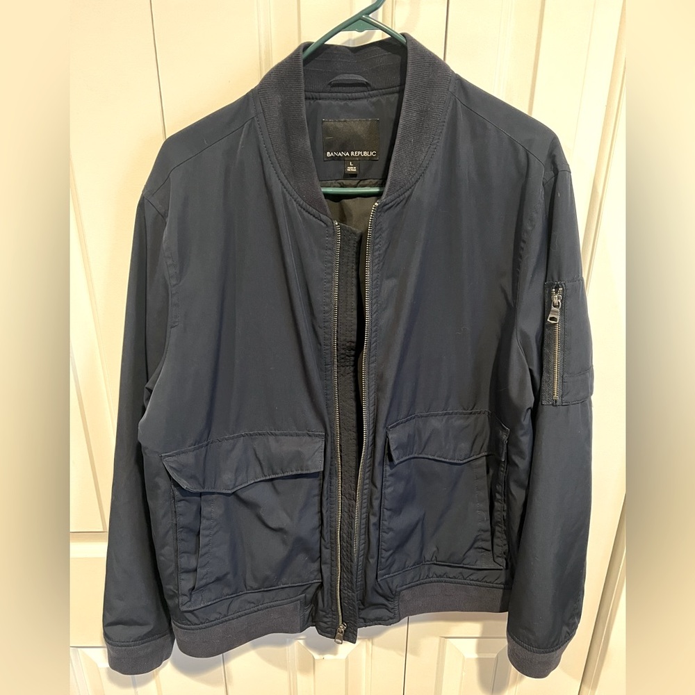 Banana Republic Navy Bomber Jacket